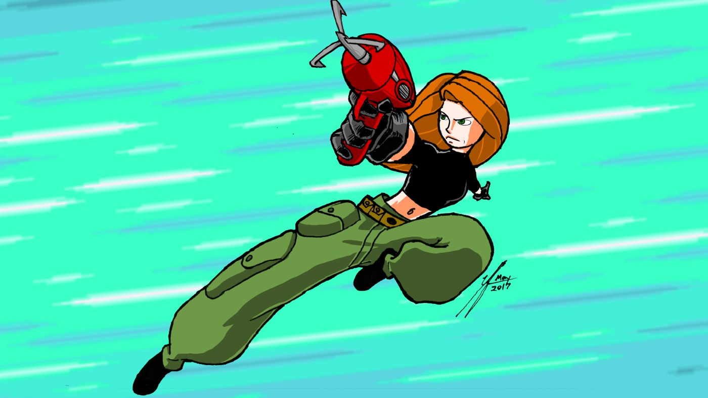 Because…Grappling hook hair dryer – Kim Possible.